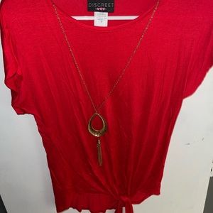 Red short sleeve